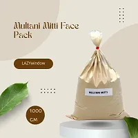 LAZYwindow 100% Pure Natural  Organic Multani Mitti Face Pack For Men And Women 1000gm (Poly)-thumb3