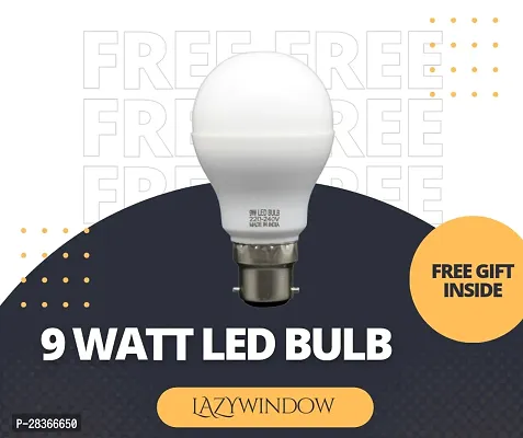 LAZYwindow 9 Watt LED Bulb (Cool Day White) - Pack of 8+Surprise Gift-thumb3