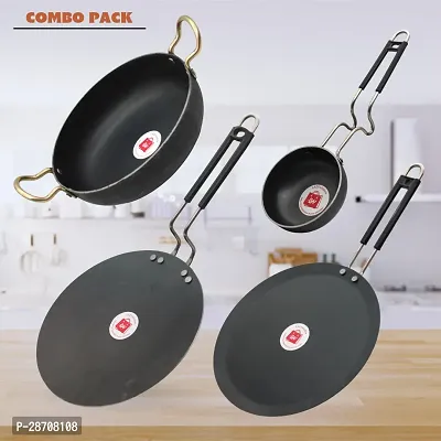Traditional Iron Deep Cookware Utensil Combo-thumb0