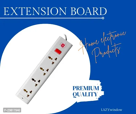LAZYwindow Premium Extension Board 4+1 Push Switch with 230cm Wire Length 3 Pin-thumb3