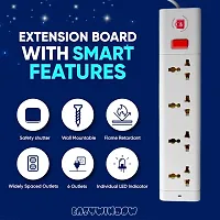 LAZYwindow Premium Extension Board 4+1 Push Switch with 230cm Wire Length 3 Pin-thumb4