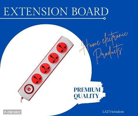 LAZYwindow Premium Extension Board 4+1 Round Switch with 230cm Wire Length-thumb2