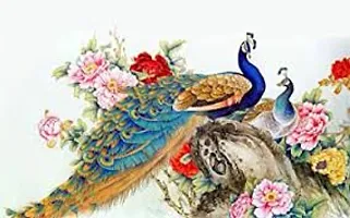 8 pcs Wall Stickers3d wall stickers birds peacock (set of 2)-thumb1
