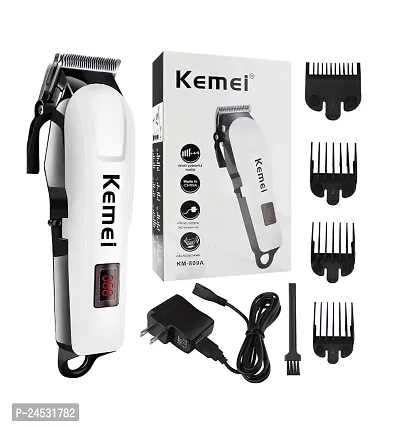 Kemei KM809A HAIR TRIMMER Trimmer 240 min Runtime 4 Length Settings  (White) MENS AND WOMENS-thumb3