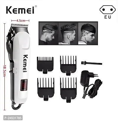 Kemei KM-809A Professional Design Perfect Shaver Hair Clipper and Trimm Trimmer 80 min Runtime 4 Length Settings  (Multicolor)-thumb5