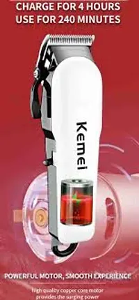 Kemei KM-809A Professional Design Perfect Shaver Hair Clipper and Trimm Trimmer 80 min Runtime 4 Length Settings  (Multicolor)-thumb3