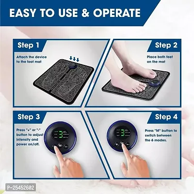 Foot Massager Machine the Bio-acupoint massage mat can be set to 9 different intensity levels.-thumb0