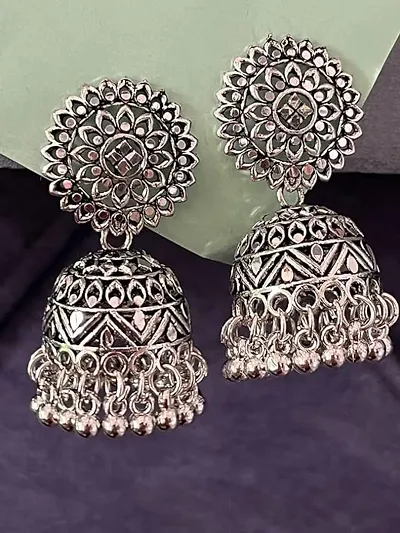 Trendy Metal Jhumkas Earrings For Women