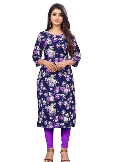 Best Selling Crepe Printed Straight Kurta