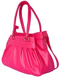 Pink Solid Trendy Shoulder Bag-thumb2