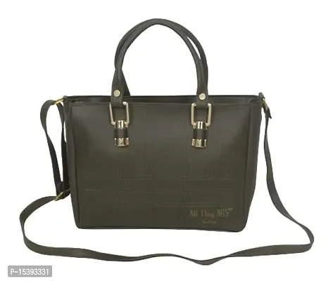 ALL DAY 365 Stylish Women Sling Bag - Regular Size PU Travel Detachable Sling Bags/Office Sling Bag For Women (Green)