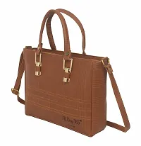 ALL DAY 365 Stylish Women Sling Bag - Regular Size PU Travel Detachable Sling Bags/Office Sling Bag For Women (Brown)-thumb2