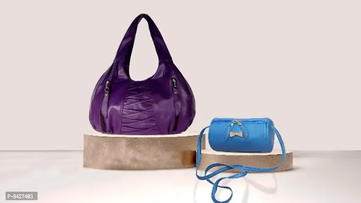 Women Purple , Blue Handbag
