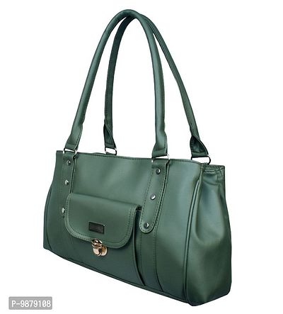 Women Green Handheld Bag-thumb2