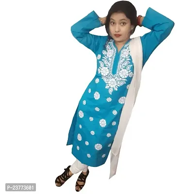 KASHIFA Collection Cotton Chikankari Kurti for Women