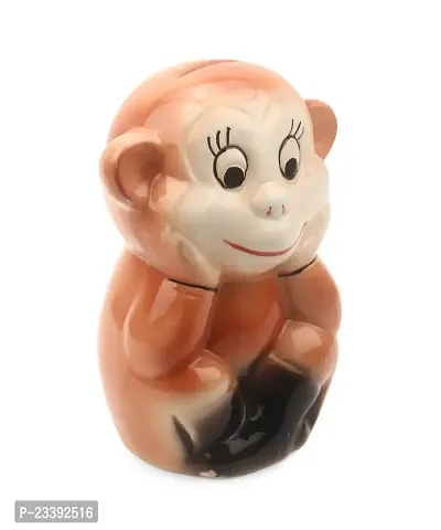 Ceramic Monkey Money Bank For Kids Encourage Saving Best Birthday Gift