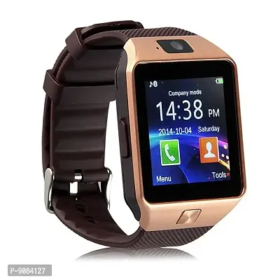 Bluetooth Smart Watch for Men Women DZ09 Compatible Smartphone, Wireless, Bluetooth, Touchscreen, and SIM Card Support, Pedometer and Fitness Monitoring (Color Brown)-thumb0