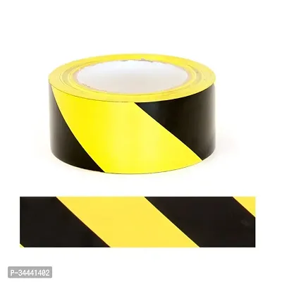 48 MM x 25 Meter Self Adhesive Yellow  Black Floor Marking Tape-thumb0