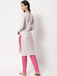 Stylish Multicoloured Khadi Cotton Kurta Bottom Set For Women Combo Of 2-thumb4