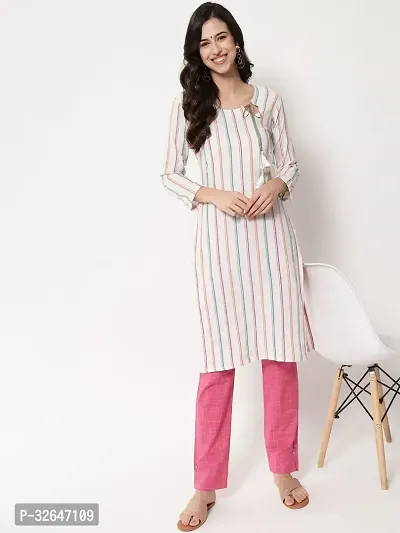 Stylish Multicoloured Khadi Cotton Kurta Bottom Set For Women Combo Of 2-thumb3