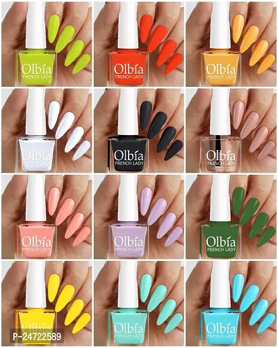 Beauliful Nail Polish For Women, Pack Of 12