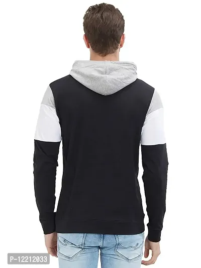 LEWEL Men's Cotton Hooded Sweatshirt-thumb3
