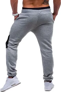 LEWEL Men's Slim Fit Joggers (17GMBL_Grey_Large)-thumb1