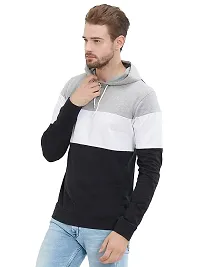 LEWEL Men's Cotton Hooded Sweatshirt-thumb1
