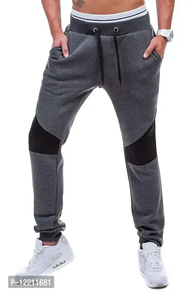 LEWEL Men's Slim Fit Joggers (17CMBXXL_Grey_XX-Large)-thumb0