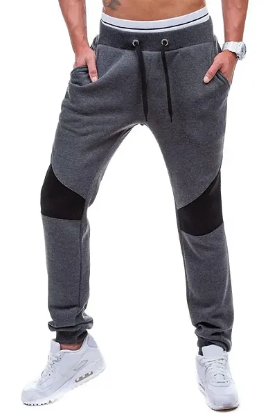 LEWEL Men's Slim Fit Joggers (17CMBXXL_Grey_XX-Large)