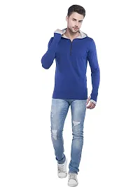 LEWEL Men's Regular Fit T-Shirt (5TRNXL_Blue_X-Large)-thumb3