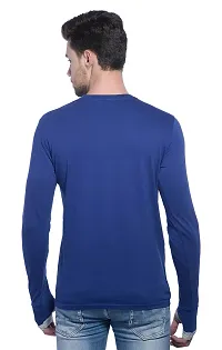 LEWEL Men's Regular Fit T-Shirt (6TRNXL_Blue_X-Large)-thumb4