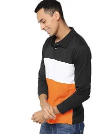 LEWEL Men Cotton Round Neck Full Sleeve T-Shirt X-Large-thumb1