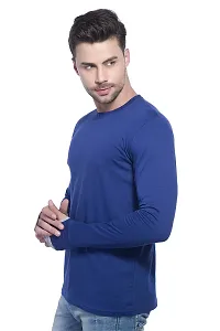 LEWEL Men's Regular Fit T-Shirt (6TRNXL_Blue_X-Large)-thumb2