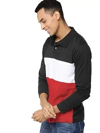 LEWEL Men Cotton Round Neck Full Sleeve T-Shirt Small-thumb1