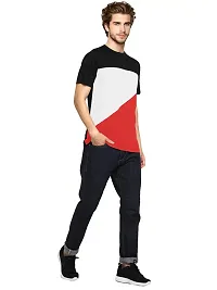 LEWEL Men Cotton Round Neck Half Sleeve T-Shirt Small-thumb3