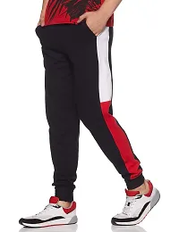 Modern Monkey Men's Cotton Tapered Regular Fit Joggers Track Pant (Black, White, Red, XX-Large)-thumb1