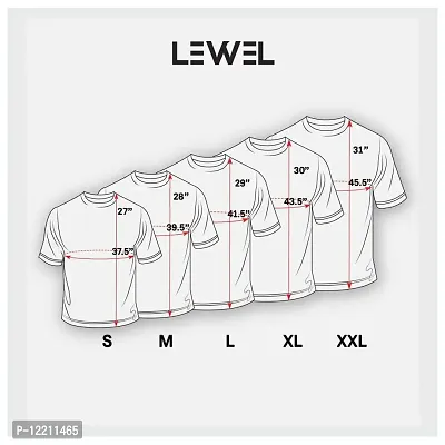 LEWEL Men's Half Slevee T-Shirt (Black, White, Grey) Medium-thumb4