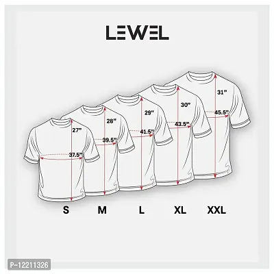 LEWEL Men's Regular Fit T-Shirts (37WBGM_White, Black & Grey_Medium)-thumb4