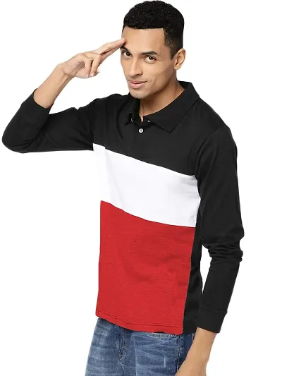 LEWEL Men Round Neck Full Sleeve T-Shirt