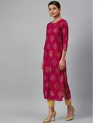 Meeranshi LIVINGPink Tie Dye Straight Kurta-thumb3