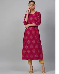 Meeranshi LIVINGPink Tie Dye Straight Kurta-thumb1