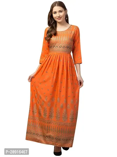 Ivaani Women's Floral Print A-line Full Length Maxi Dress