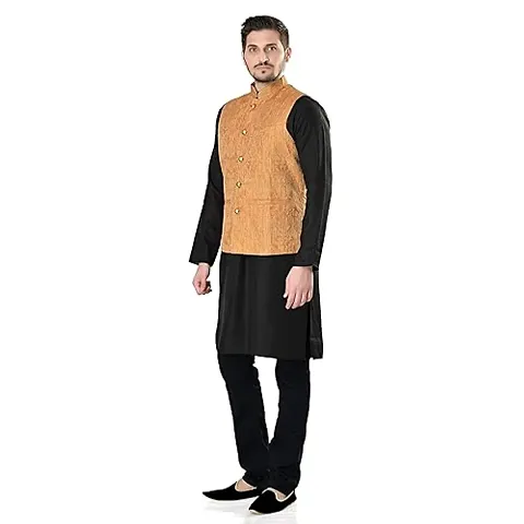 Shiwam Ethnix Mens Designer Printed Nehru Jacket for Men | RAJNEETI 20-21 Collection |