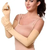 BOHRA DEALS Fashion Women's and Men's Cotton Pollution and Sunburn Sunlight Protection Full Hand Gloves for Biking and Driving Dust-thumb1