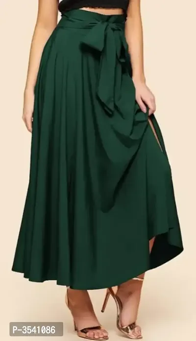 Olive Green Women's Skirt-thumb0