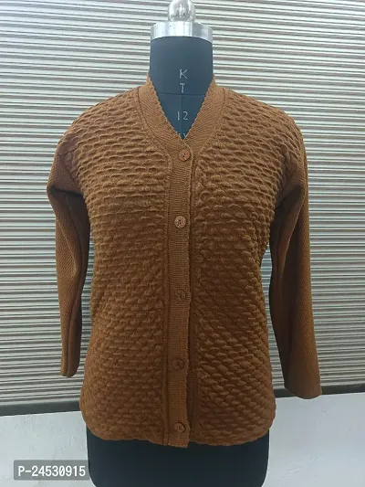 Women Printed High Neck Full Sleeve Sweater