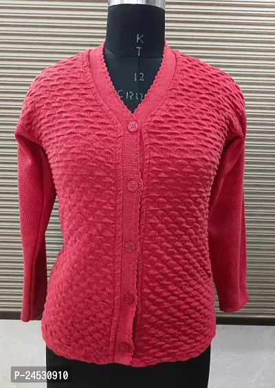 Women Printed High Neck Full Sleeve Sweater-thumb0