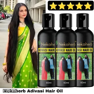 adivasi Hair growth and hair long oil 5 MAJOR PROBLEMS Long Hair White Hair New Growth Hair Pack of 3