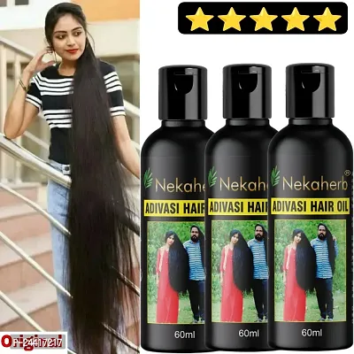Nekaherb Hair Oil Adivasi Natural Jadibuti Hair Oil For Hair Growth Hair Oil Pack of 3